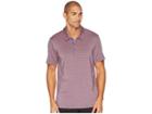 Adidas Golf Ultimate 2-color Stripe Polo (tech Ink/raw Amber) Men's Clothing