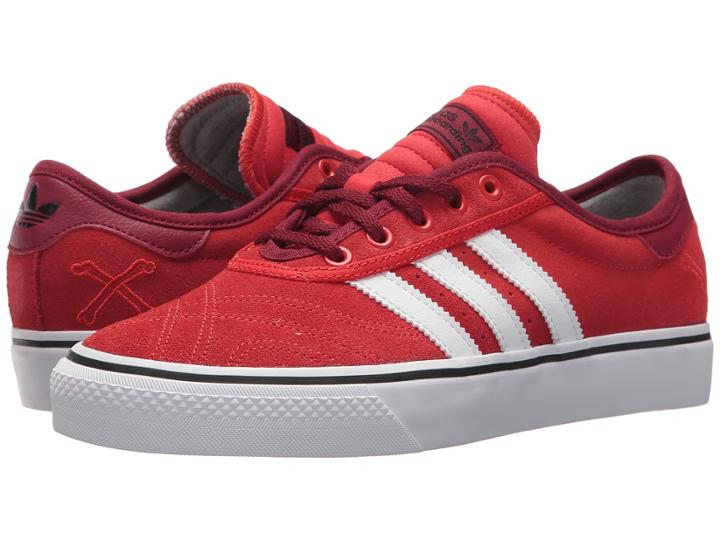 Adidas Skateboarding Adiease Premiere X Bonethrower (scarlet/footwear White/collegiate Burgundy) Men's Skate Shoes