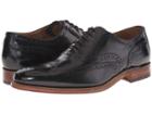 Grenson Dylan (black Rub Off) Men's Lace Up Wing Tip Shoes