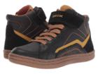 Geox Kids Garcia Boy 34 (little Kid/big Kid) (black/dark Yellow) Boy's Shoes