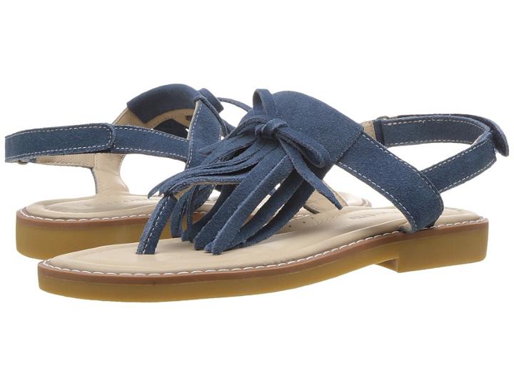 Elephantito Fringes Sandal (toddler/little Kid/big Kid) (dusty Blue) Girls Shoes