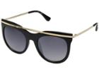 Guess Gf0334 (shiny Black/smoke Gradient With Light Flash Lens) Fashion Sunglasses