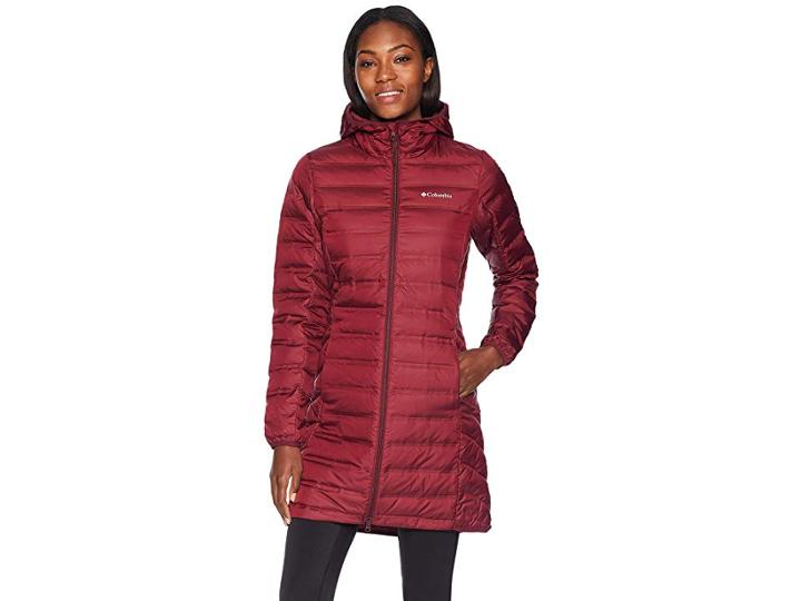 Columbia Lake 22 Long Hooded Jacket (rich Wine) Women's Coat