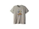 Life Is Good Kids Jake Leaf Pile Crusher T-shirt (little Kids/big Kids) (heather Grey) Boy's T Shirt