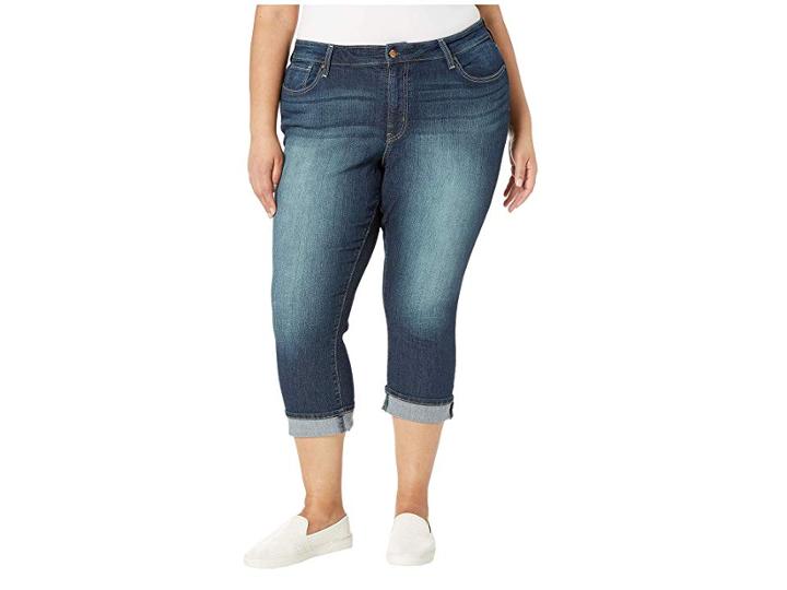 Signature By Levi Strauss & Co. Gold Label Plus Size Mid-rise Capri Jeans (splendor Original) Women's Jeans