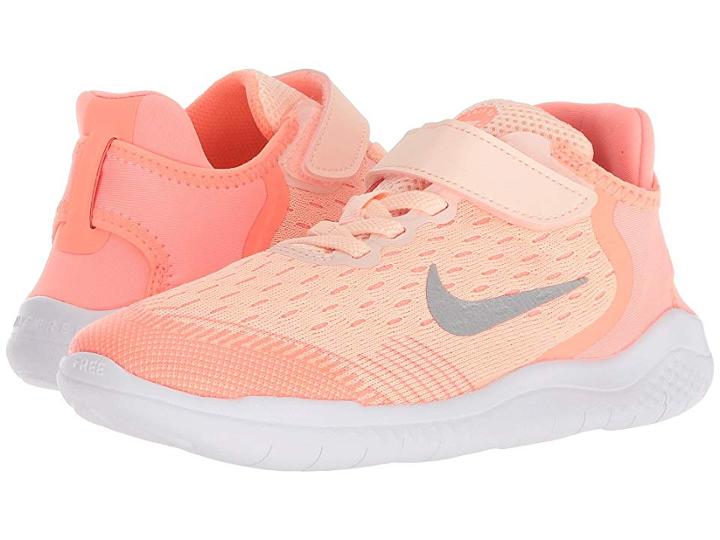 Nike Kids Free Rn 2018 (little Kid) (crimson Tint/gunsmoke/crimson Pulse) Girls Shoes