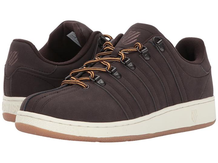 K-swiss Classic Vn Se (black Coffee/antique White) Men's Tennis Shoes