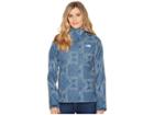 The North Face Print Venture Jacket (blue Wing Teal Bandana Tile Print) Women's Coat