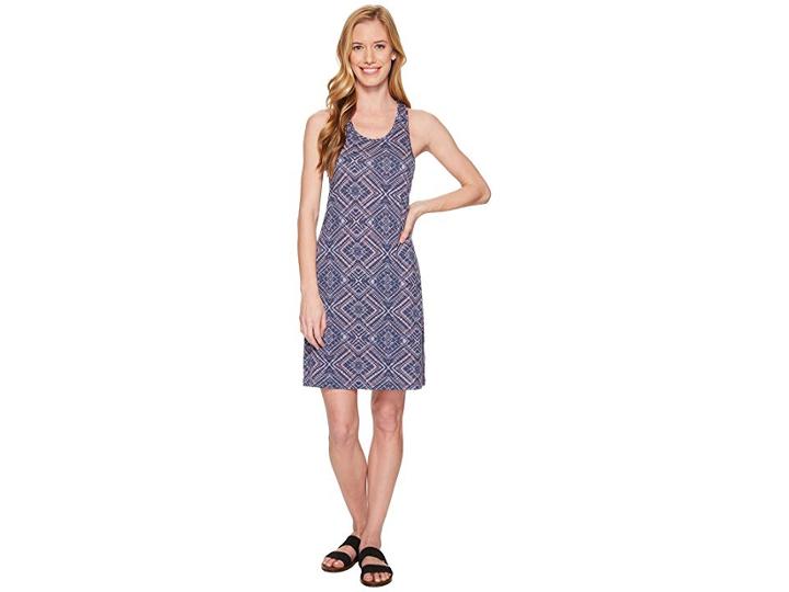 Smartwool Basic Merino 150 Pattern Dress (dark Blue Steel) Women's Dress