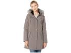 Tommy Hilfiger Softshell Anorak W/ Faux Fur Hood (eiffel Tower) Women's Coat