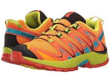 Salomon Kids Xa Pro 3d (little Kid/big Kid) (bright Marigold/flame/lime Punch) Kids Shoes