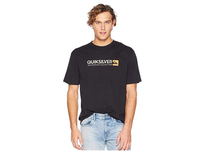 Quiksilver Waterman Onstand Short Sleeve Tee (black) Men's T Shirt