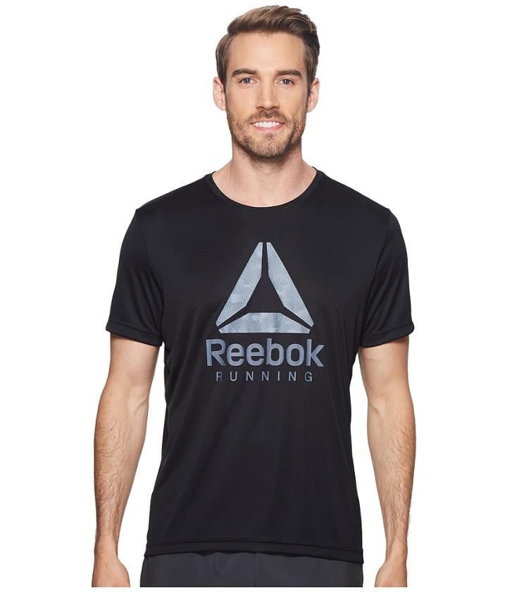 Reebok Running Graphic Tee (black) Men's T Shirt