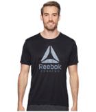 Reebok Running Graphic Tee (black) Men's T Shirt
