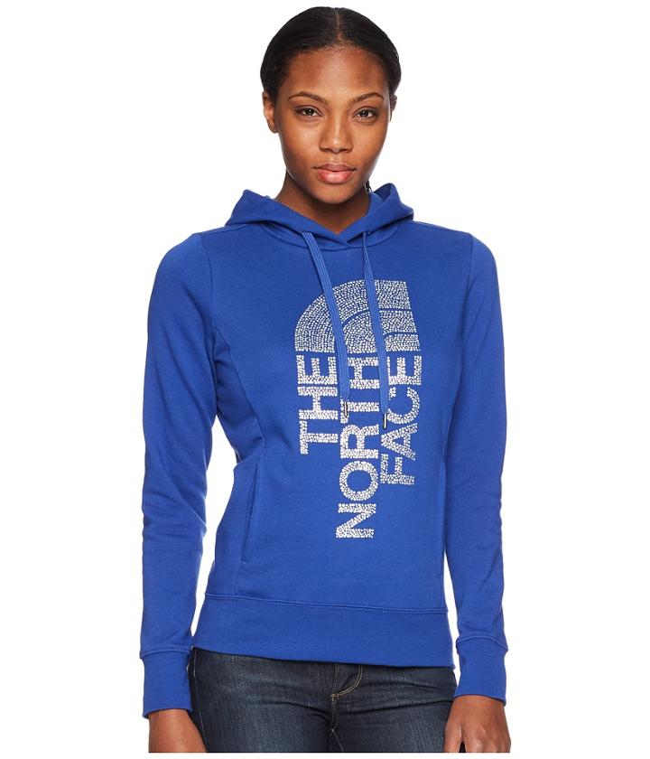 The North Face Trivert Pullover Hoodie (brit Blue/silver Foil) Women's Sweatshirt