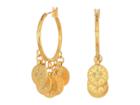 Shashi Coin Hoop Earrings (gold) Earring