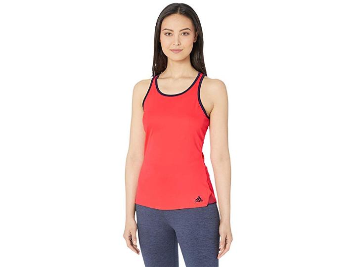 Adidas Club Tank Top (shock Red) Women's Sleeveless