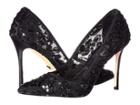 Badgley Mischka Veronica (black Satin/lace/mesh) High Heels