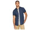 Ben Sherman Short Sleeve Splash Print Shirt (navy) Men's Clothing