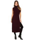 Mcq Multi Gauge Long Dress (burgundy) Women's Dress