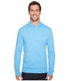 Lacoste Jersey T-shirt Hoodie (blue Lagoon Chine) Men's Sweatshirt