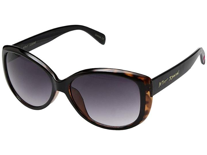 Betsey Johnson Bj874148 (black) Fashion Sunglasses