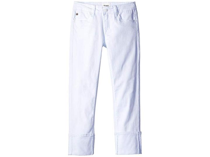Hudson Kids Ginny Crop Jeans In White (big Kids) (white) Girl's Jeans