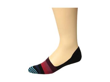 Happy Socks Stripe Liner Socks (navy/red) Men's No Show Socks Shoes
