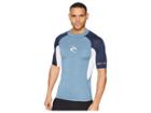 Rip Curl Wave Uv Tee Short Sleeve (light Grey) Men's Swimwear