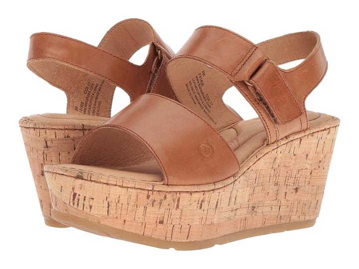 Born Mae (cognac Full Grain Leather) Women's Wedge Shoes