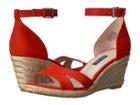 Nine West Jabrina Espadrille Wedge Sandal (red) Women's Shoes