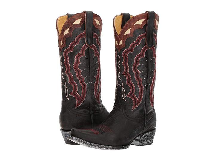 Old Gringo Reina (black/cognac/bone) Cowboy Boots