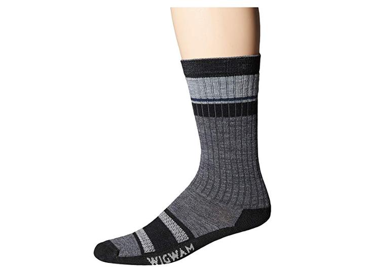 Wigwam Pikes Peake Pro Crew, Single (charcoal) Crew Cut Socks Shoes