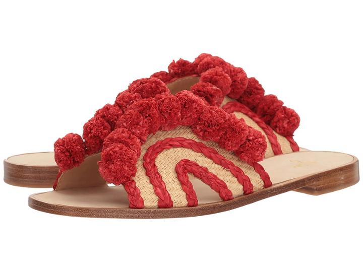 Joie Paden (red Raffia) Women's Flat Shoes
