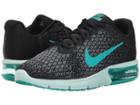 Nike Air Max Sequent 2 (black/clear Jade/anthracite/cool Grey) Women's Running Shoes