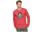 Life Is Good Let's Go Fishing Cool Long Sleeve T-shirt (americana Red) Men's T Shirt