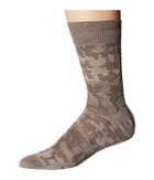 Falke Brickwall Sock (cognac) Men's Crew Cut Socks Shoes