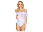 Lilly Pulitzer Fiesta One-piece Swimsuit (light Pascha Aquadesiac) Women's Swimsuits One Piece