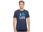 Life Is Good I Shamrock Life Crusher Tee (darkest Blue) Men's T Shirt