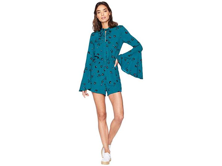 Billabong Standing Pretty Romper (deep Lagoon) Women's Jumpsuit & Rompers One Piece