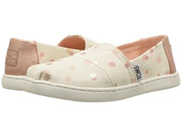 Toms Kids Alpargata (little Kid/big Kid) (pale Blush Party Dots) Girl's Shoes