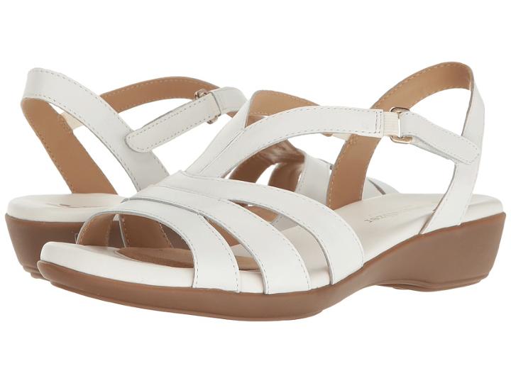 Naturalizer Neina (white Leather) Women's Sandals