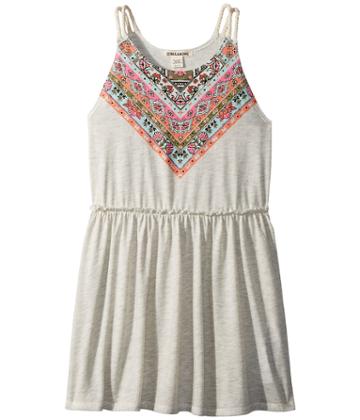 Billabong Kids Soul Wax Dress (little Kids/big Kids) (ice Athletic Grey) Girl's Dress