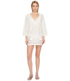 Kate Spade New York Isla Vista #74 Embroidered Tunic Cover-up (cream) Women's Swimwear