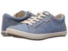 Taos Footwear Star (sky Blue Washed Canvas) Women's Lace Up Casual Shoes