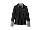 Nike Kids Dry Element 1/2 Zip Running Top (little Kids/big Kids) (black/gunsmoke/black) Girl's Clothing