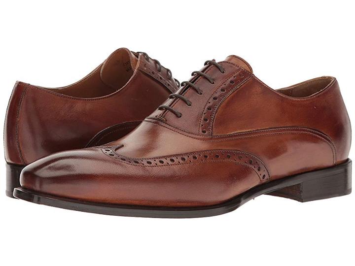 Kenneth Cole New York Coat Armour (cognac) Men's Lace Up Wing Tip Shoes