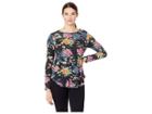 Karen Kane Shirttail Tee (floral) Women's T Shirt