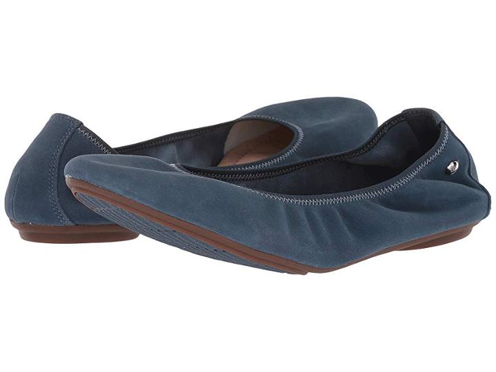 Hush Puppies Chaste Ballet (vintage Indigo Suede) Women's Flat Shoes