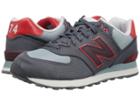 New Balance Ml574 (grey/red Textile) Men's Shoes